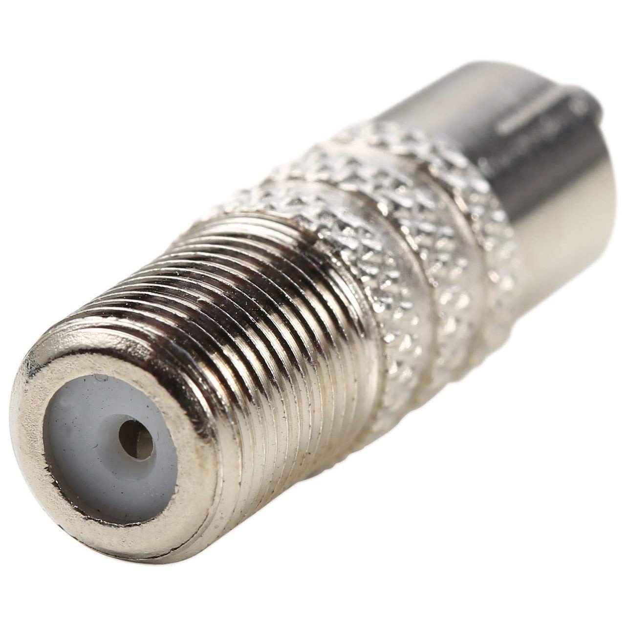 UHPPOTE wtyczka koncentryczna typu F żeńska na RCA męska wtyczka koncentryczna adapter do audio wideo (opakowanie 50)
