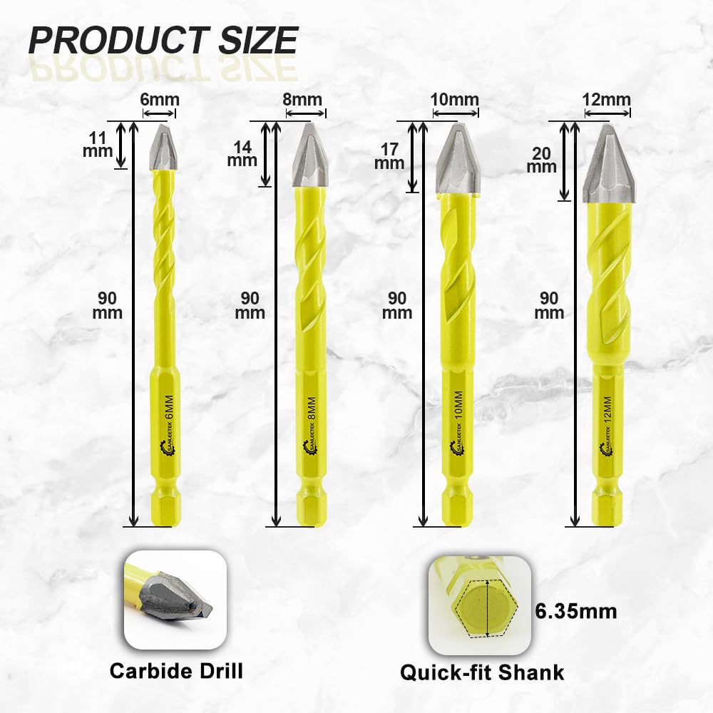 Skewed Head Eccentric Drill Bits Set - Image 2