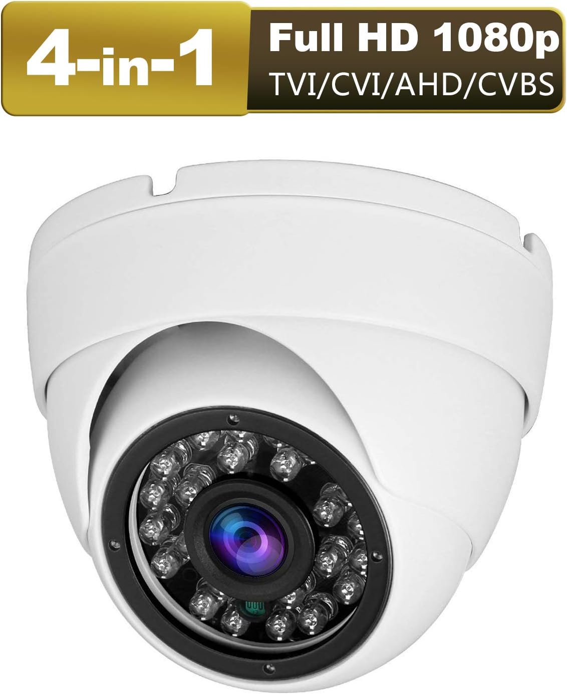 Anpviz CCTV Camera 4-in-1 (TVI/AHD/CVI/CVBS) 3.6mm Lens (White)