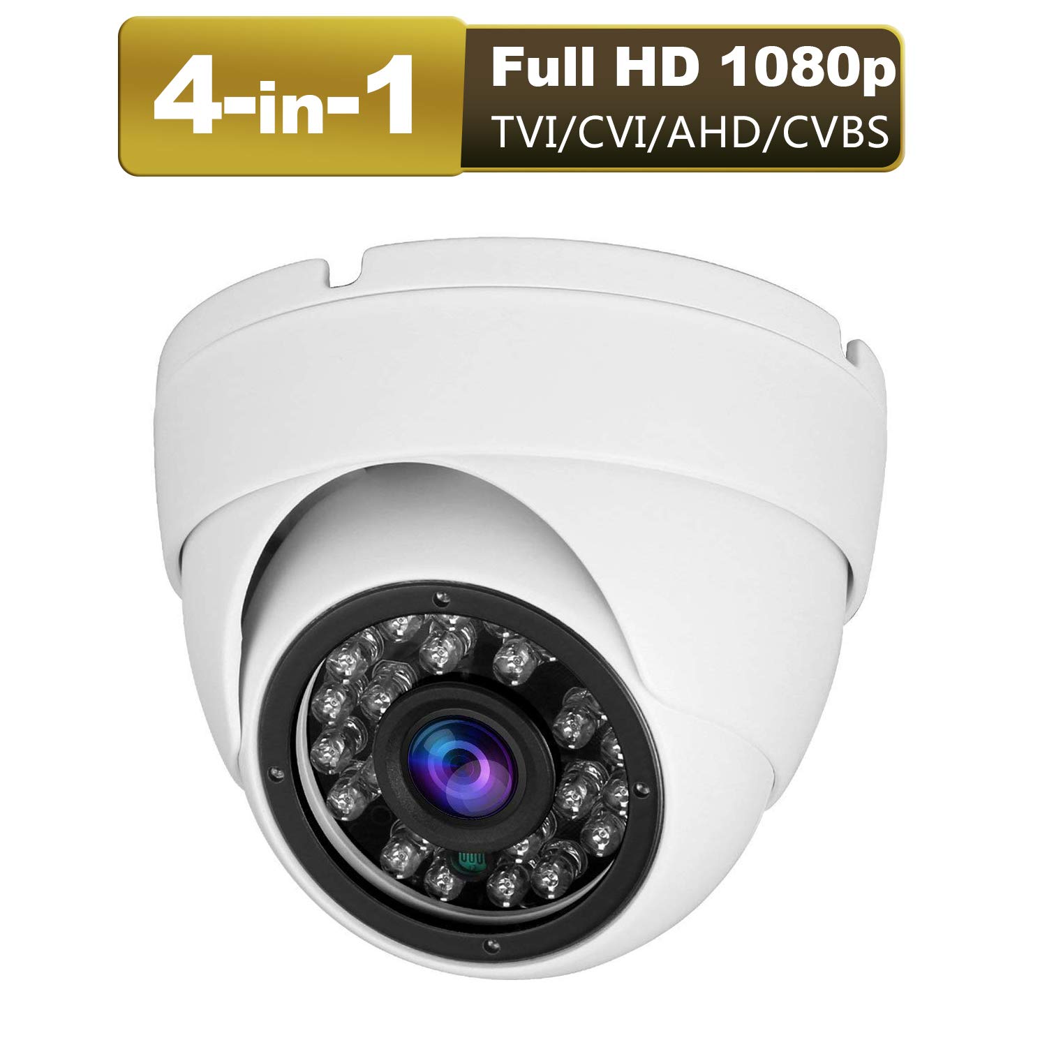Anpviz CCTV Camera 4-in-1 (TVI/AHD/CVI/CVBS) 3.6mm Lens (White)