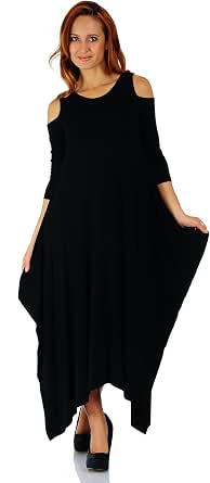 Simply Ravishing Rayon Span Maxi Boho Harem Long Sleeve Dress | Cyprus