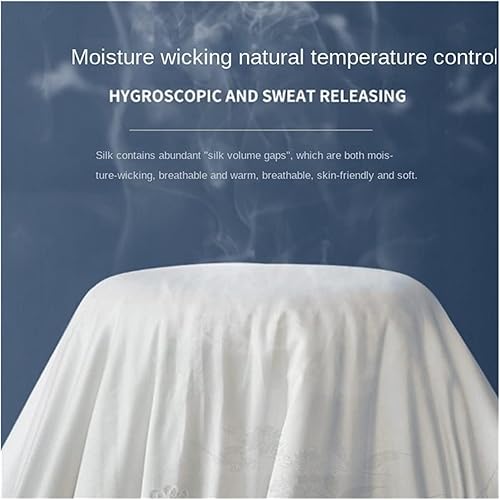 Miniatura 3 de Edredones de seda de morera de algodón jacquard relleno de seda de verano, edredones suaves y cálidos ligeros para cama doble Queen