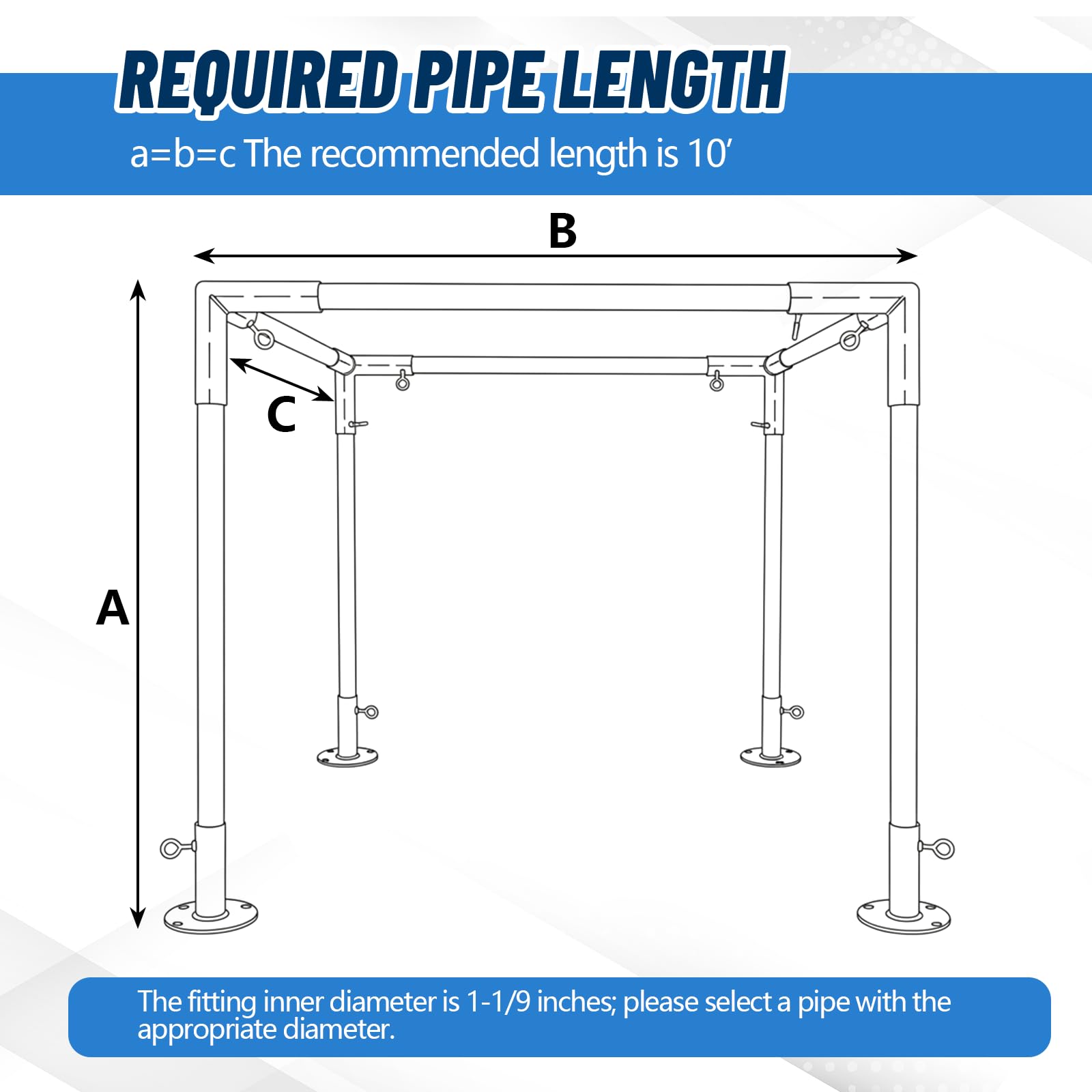 Frienda Canopy Fittings - Easy Carport Assembly -6 Frienda Canopy Fittings - Easy Carport Assembly -6