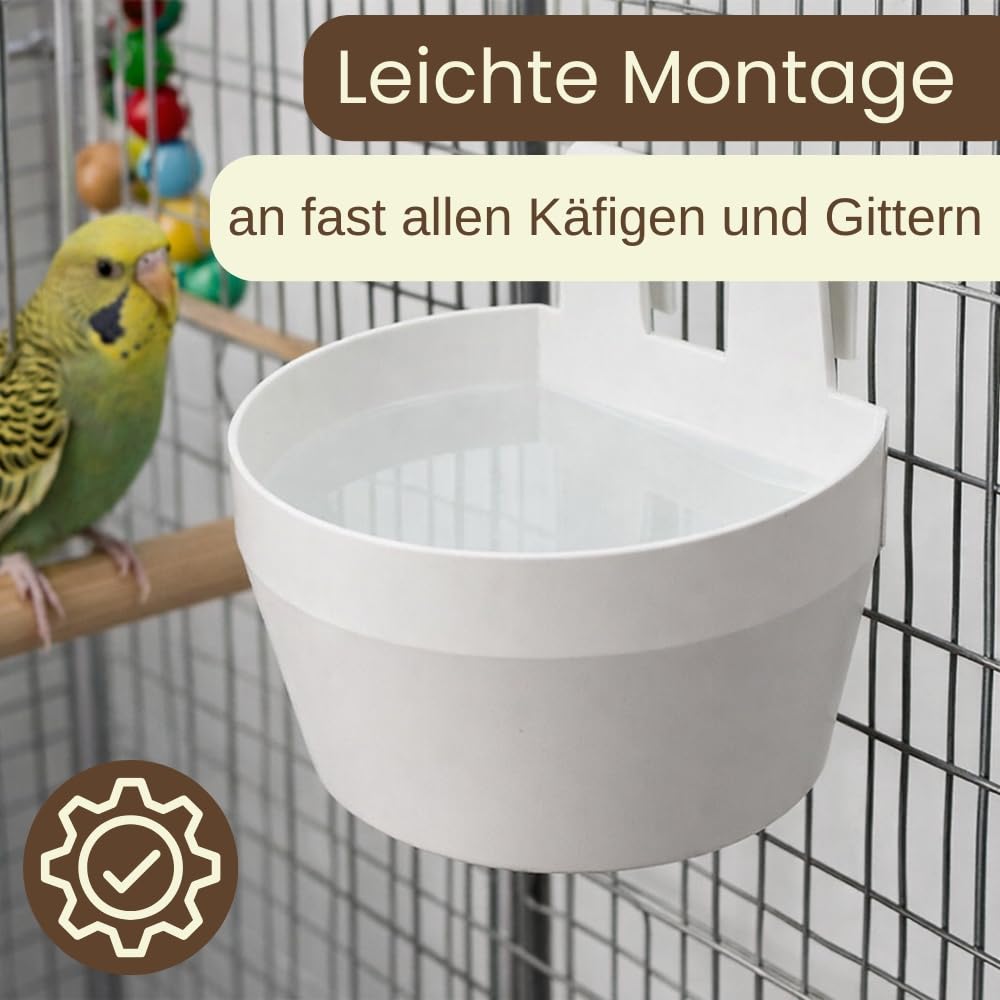 Vogeltrnke Kfig Futterstation Vgel Gitteerbefestigung Futternapf  Vogelkfig Vogeltrnke Kfig Vogelschale Gitter Vogelkfig Zubehr :  Amazon.de: Haustier