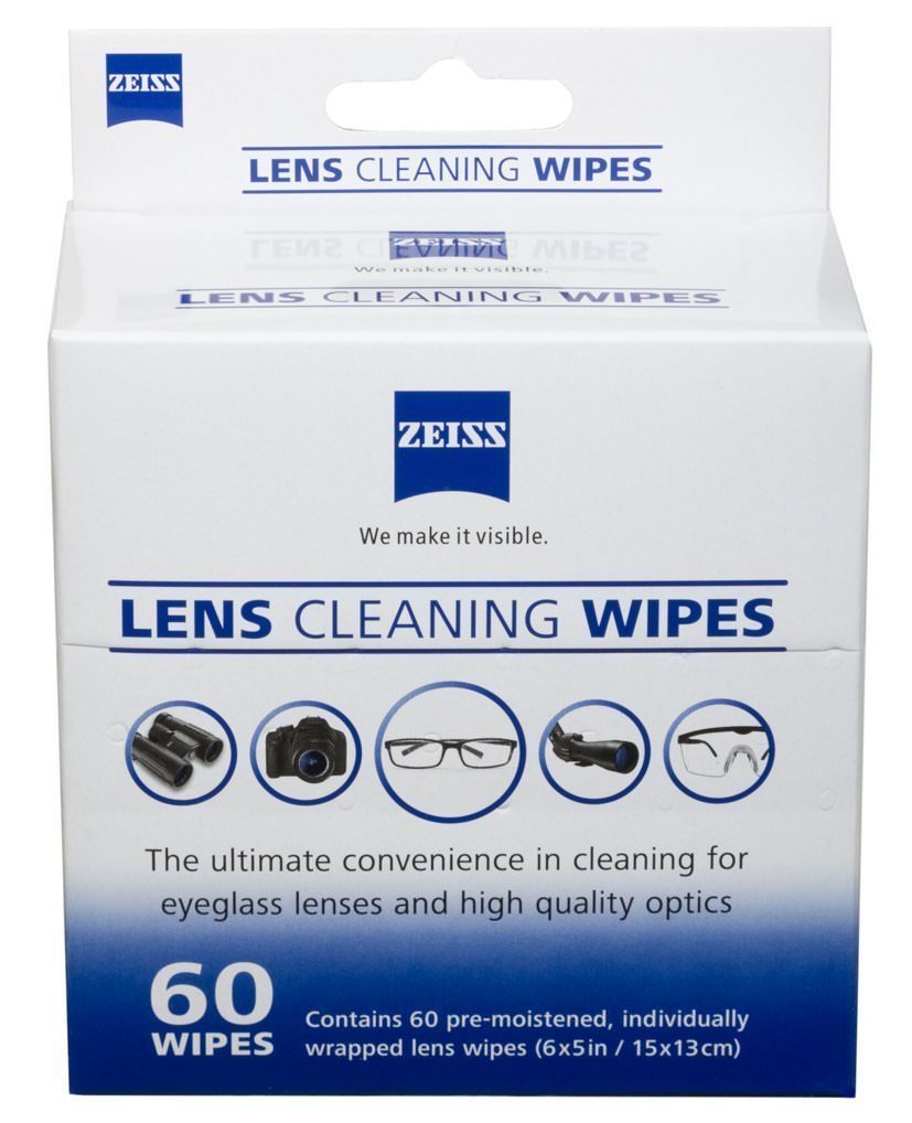 Zeiss Pre-Moistened Lens Cleaning Wipes 6 x 5-Inches, 4 Pack (60 count)