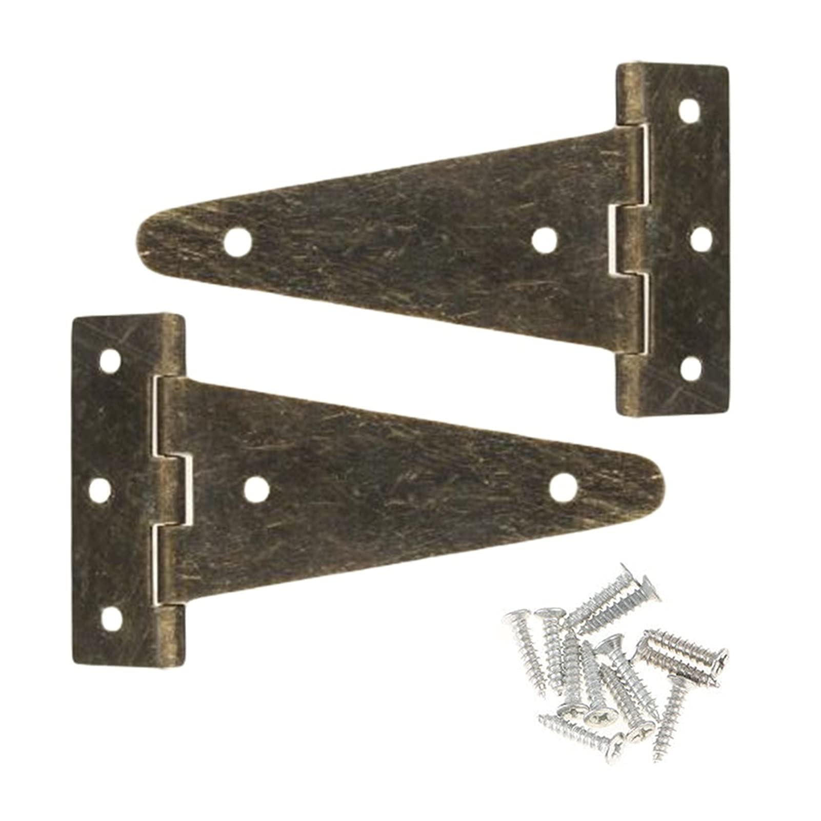 Charnière robuste de 10,1 x 6 cm pour porte de grange et armoire