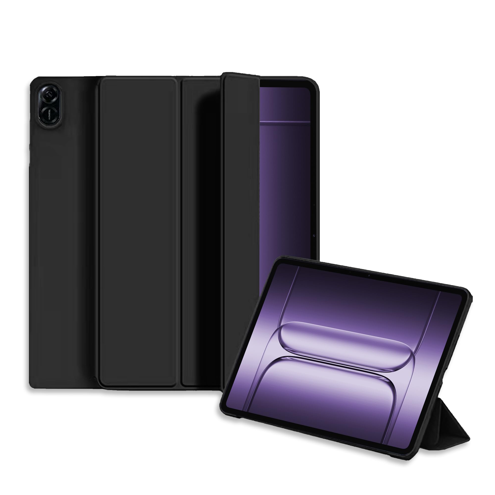 Silicone Case for OnePlus Pad 3 13.2 Inch 2025,Lightweight Protective Case with Stand Functio and Auto Sleep/Wake Function, Comprehensive Protection,Black