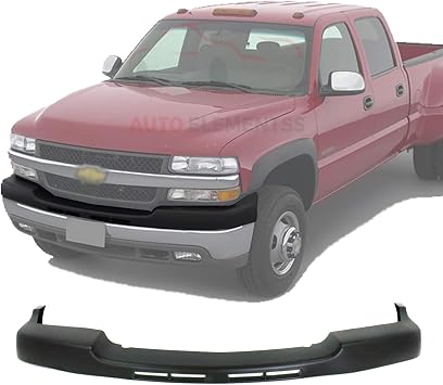 Front Bumper Upper Cover Trim Cap Textured Black For 2001-2002 Chevrolet Silverado 2500HD 3500HD OE Direct Replacement