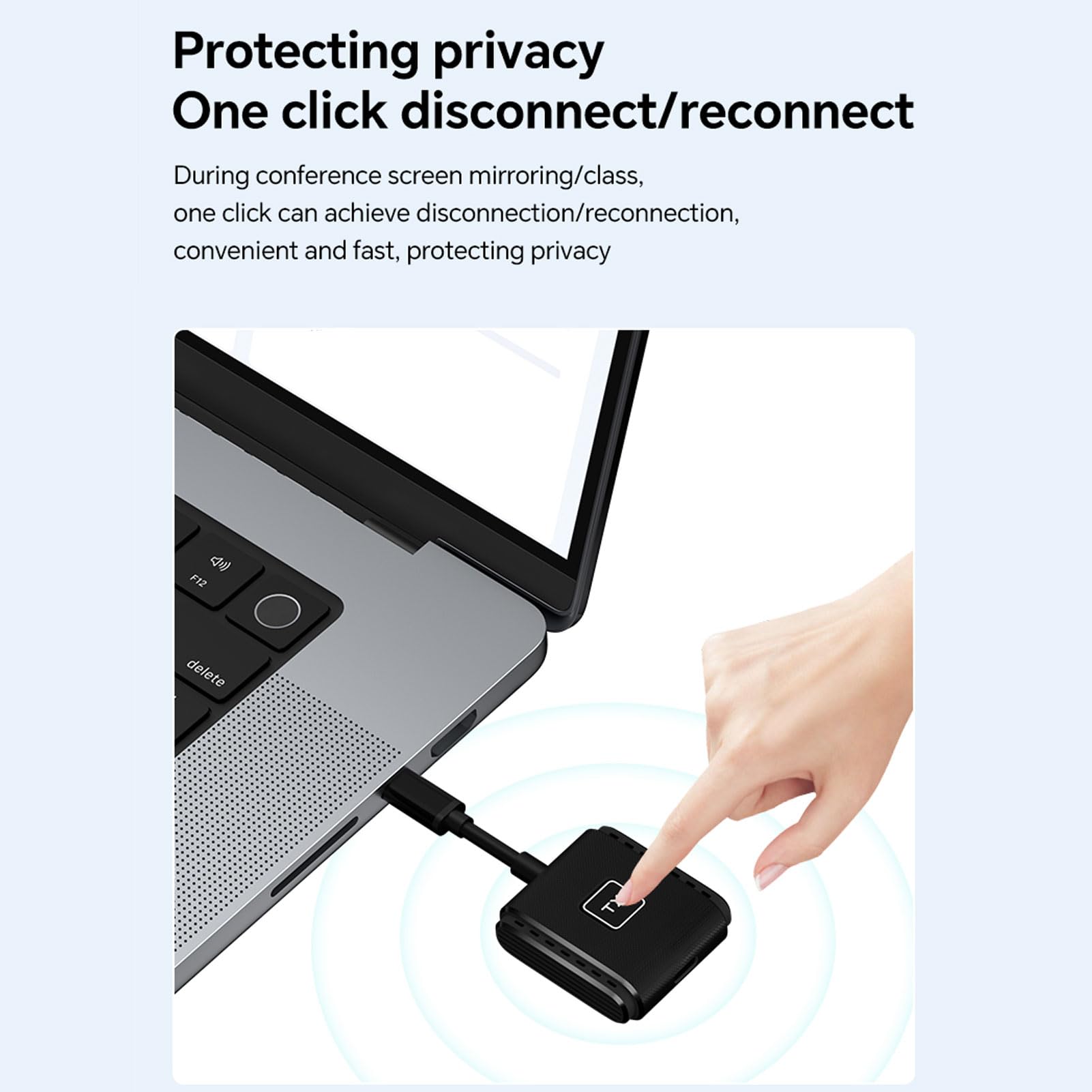 Cuifati Bezprzewodowy Nadajnik i Odbiornik HDMI, Wyjście 1080p, Wtyczka i Odtwarzanie Przenośne Przenośne Strumieniowanie 5G + 2.4G dla Wideo i Audio do Monitorowania z Laptop /