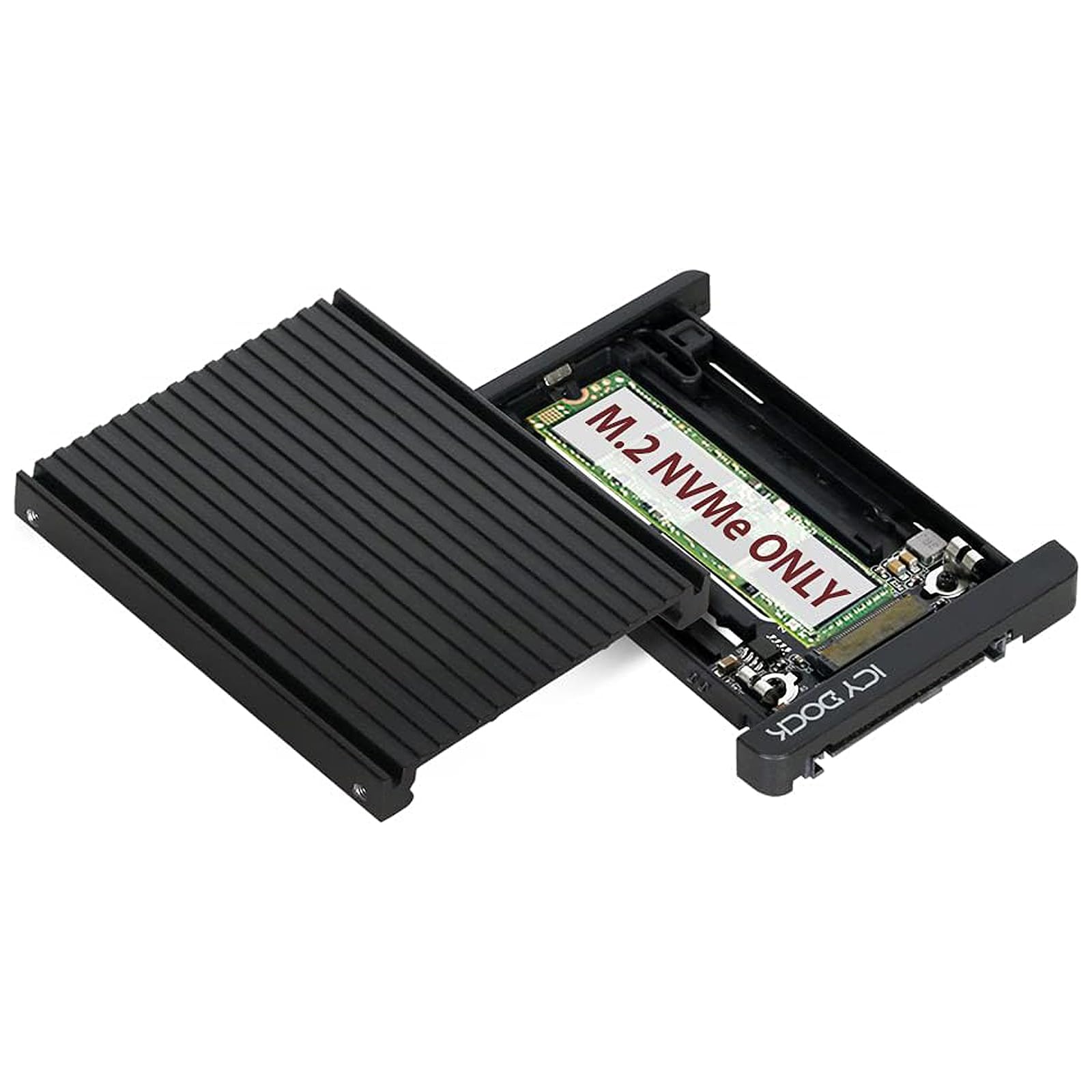 ICY DOCK EZConvert MB705M2P-B - M.2 NVMe SSD to 2.5" NVMe U.2 SSD Converter/Adapter - Black