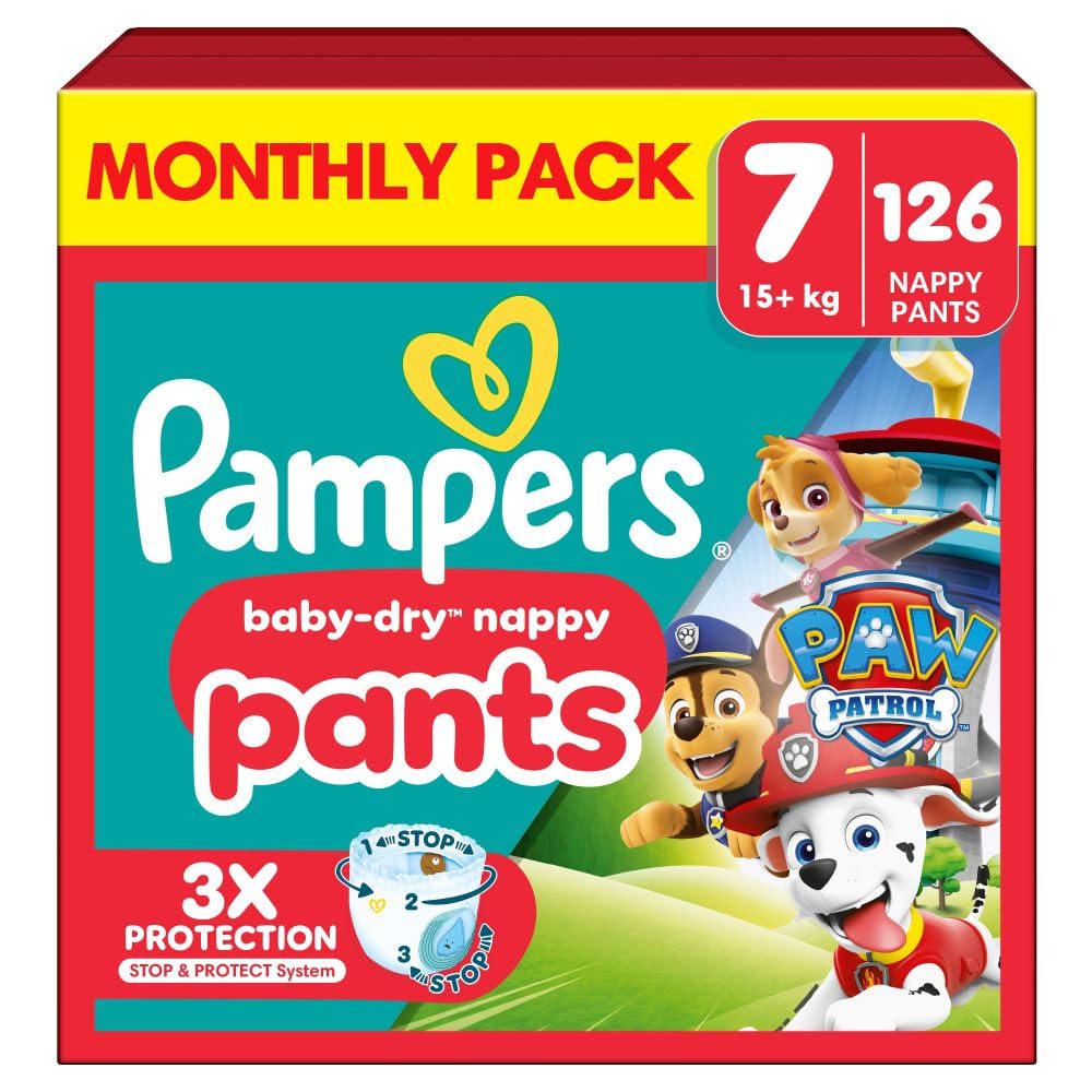 Pampers Baby-Dry Paw Patrol Size 7 Pants