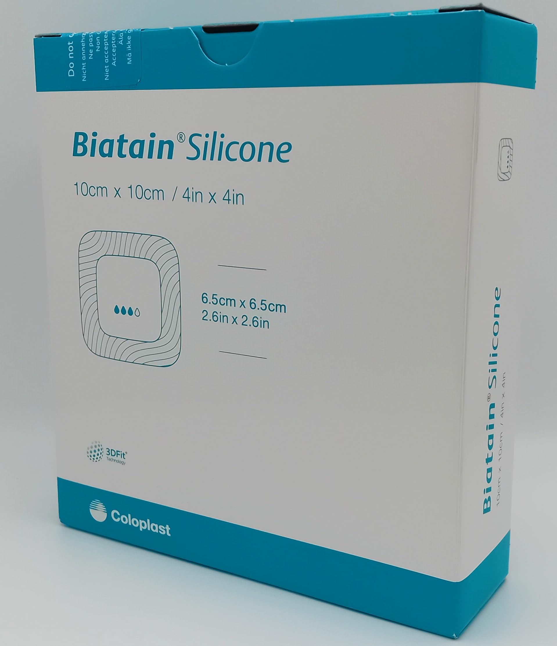 Biatain Silicone 10cm x 10cm - Box of 10 | Soft and Flexible Foam Dressings | Advanced Wound Care
