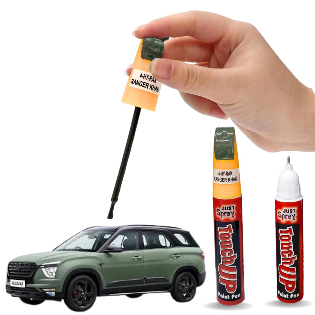Touch Up Paint Pen for Car's Scratch | Instant Scratch Remover & Glossy Finish | Quick Dry For Automotive (HYUNDAI) (RENGER KHAKI)-image-7
