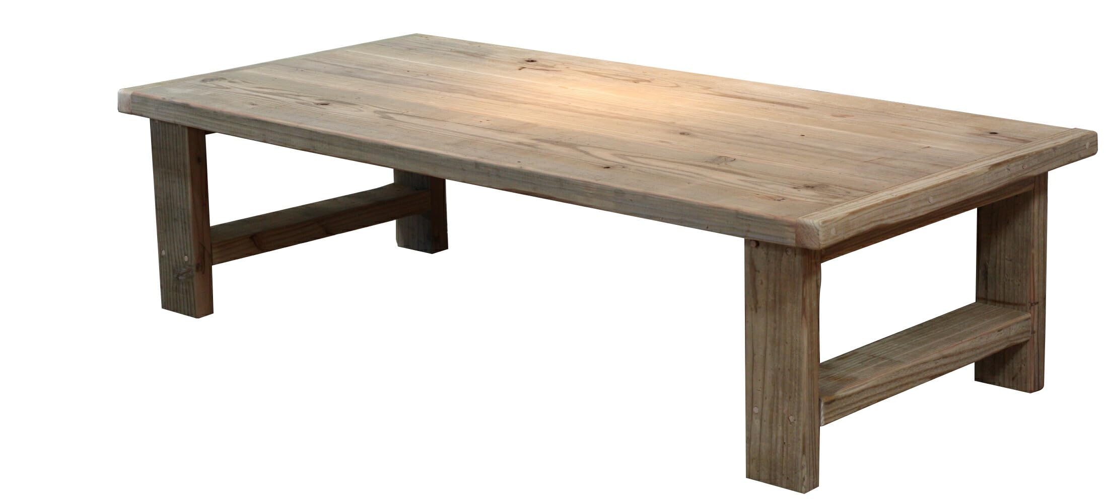 Amazon.co.jp: WOODPRO 古材 ローテーブル(座卓) 幅125cm 奥行60cm 高 