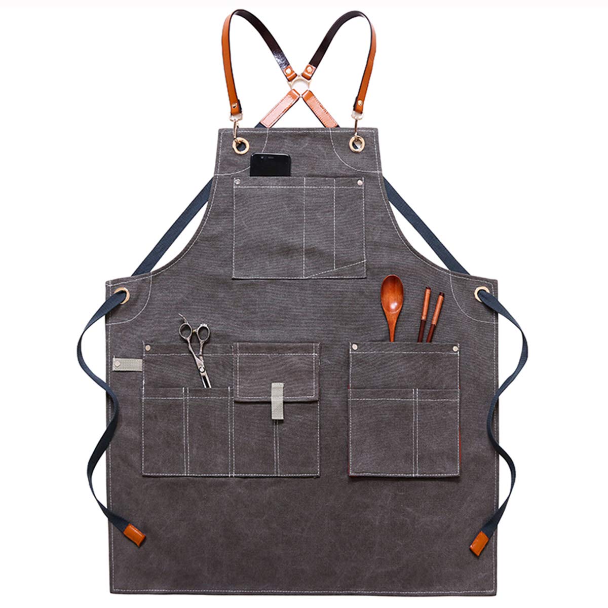 Delantal de chef ajustable para hombre y mujer, multicolor