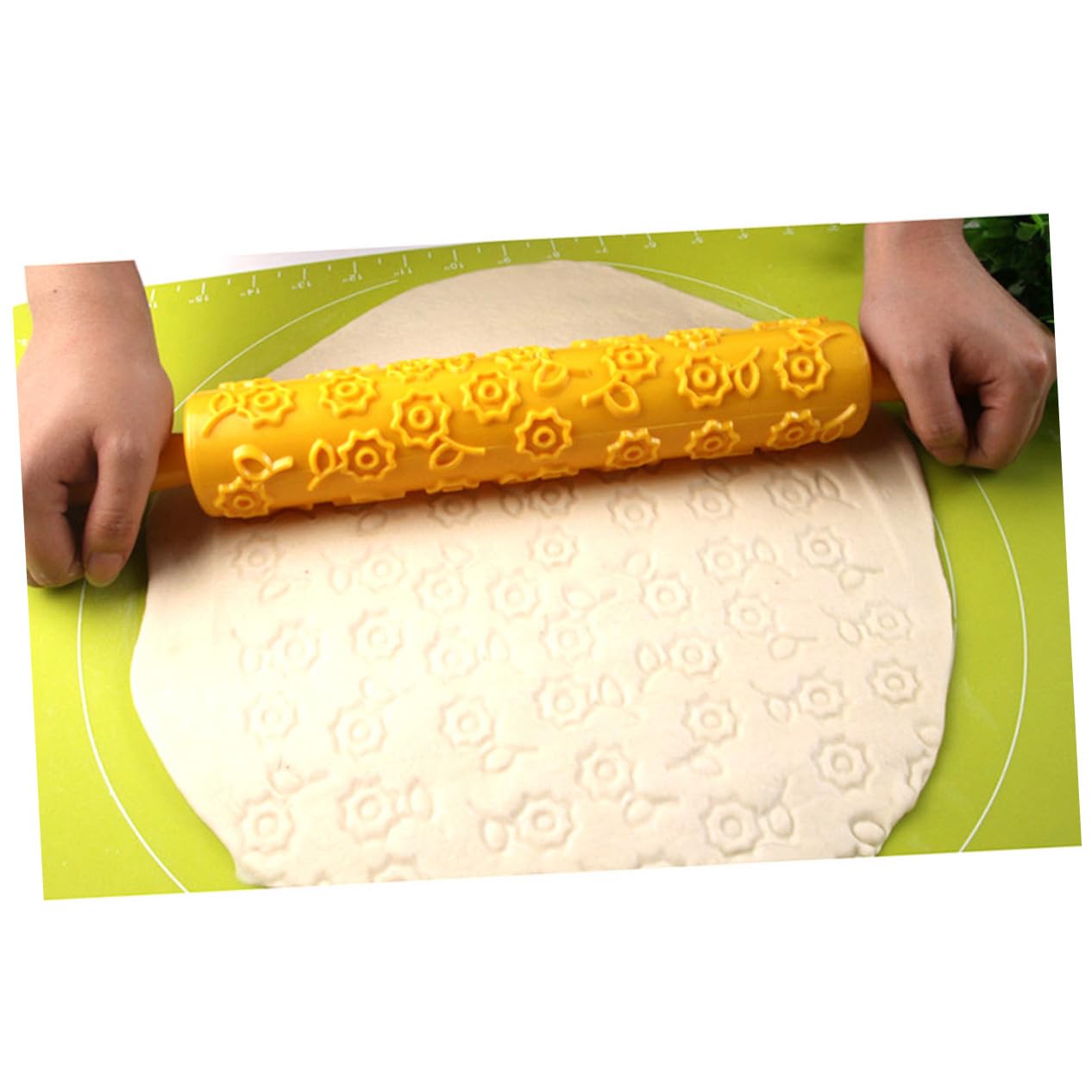 Toyvian Kunststoff Nudelholz Vielseitiges Backwerkzeug 8 Stück mit Dekorativen Mustern Fein Verarbeitet für Selbstgemacht Kuchen und Tortendekoration für Kinder