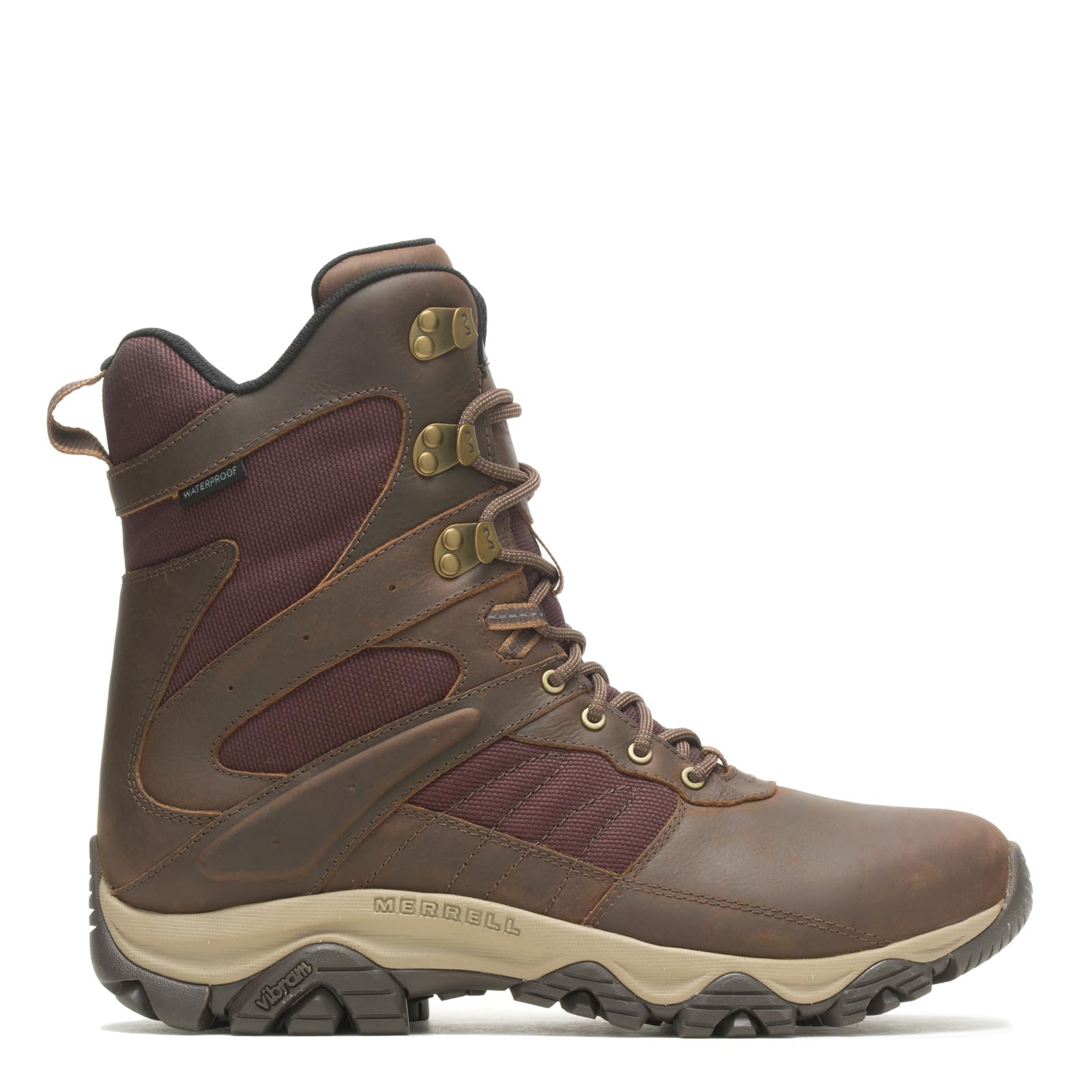 Merrell Men's, Moab 2 Timber 8in Waterproof Boot Toffee 12 M