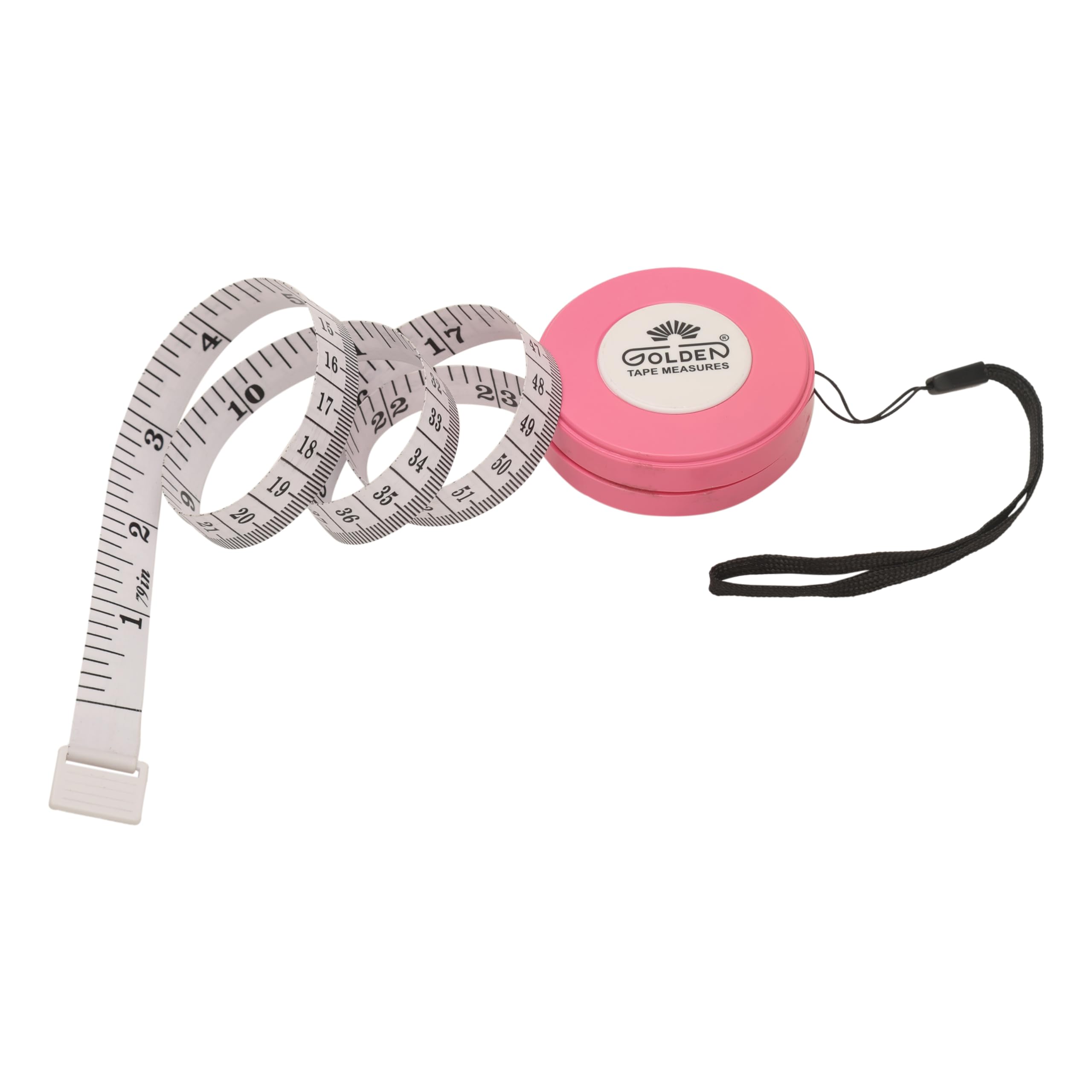 Golden Tailor Tape 2 MTR Retractable Tape Measure For Cloth, Body Measurements, Tailoring (Pink)-picture-31