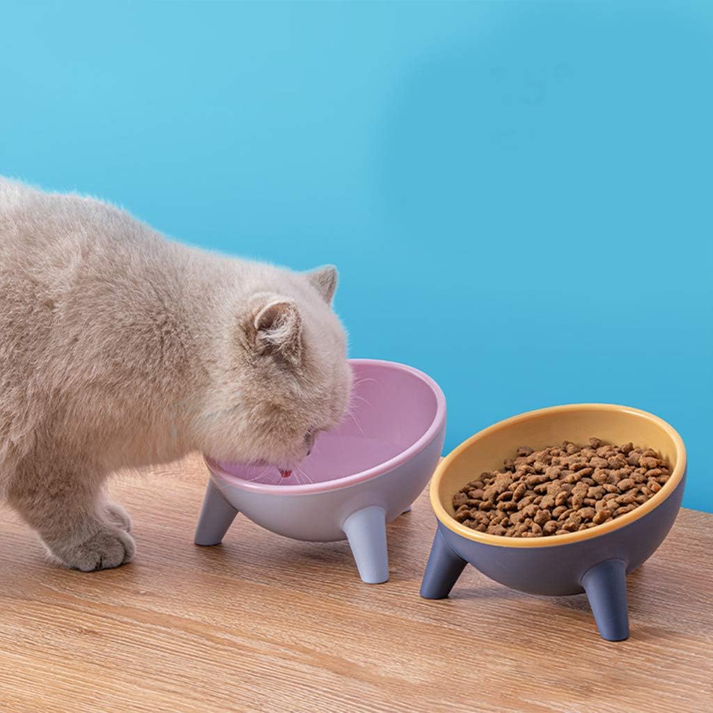Backflow Prevention Pet Feeding Dish Protect for Cat Spine Nonslip Food Water Fe
