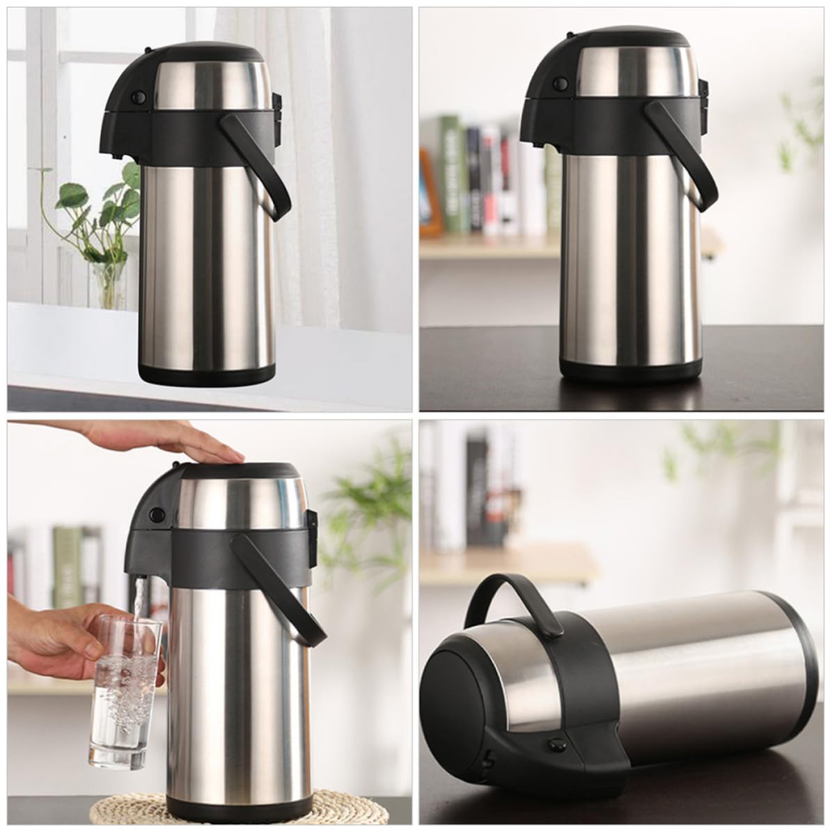 PRETYZOOM Botella Térmica de Acero Inoxidable de 3.5l Diseño de Aislamiento y Fácil Limpieza para Reuniones Grandes y Uso en Cocina