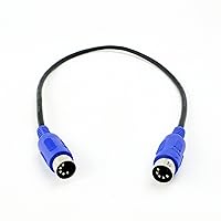 Vista 3 de Juego de cables de conexión MIDI de 2 a 5 pines DIN macho a macho de 18 pulgadas