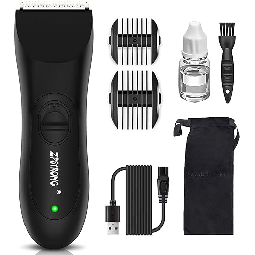 Recortadora de pelo corporal para hombres púbicos cortadora de pelo de ingle eléctrica cortadora impermeable húmeda y seca afeitadora de bolas de