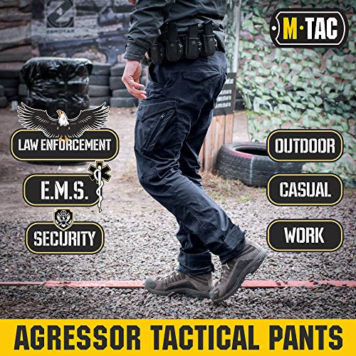 M-Tac Aggressor Flex Tactical Cargo Pants for Men - Cotton Work Pants, Hunting and Outdoor Use, Durable Multi Pocket Design2