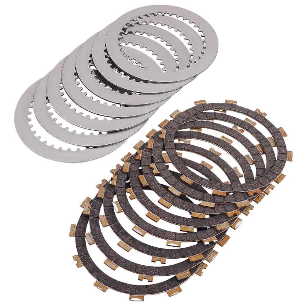 Kit dischi frizione e dischi in acciaio compatibili con KX250F KX250 F KX 250F 2008 2009 2010 2011 2012 2013 2014 2015 2016 2017 2018(Bakelite Kit)
