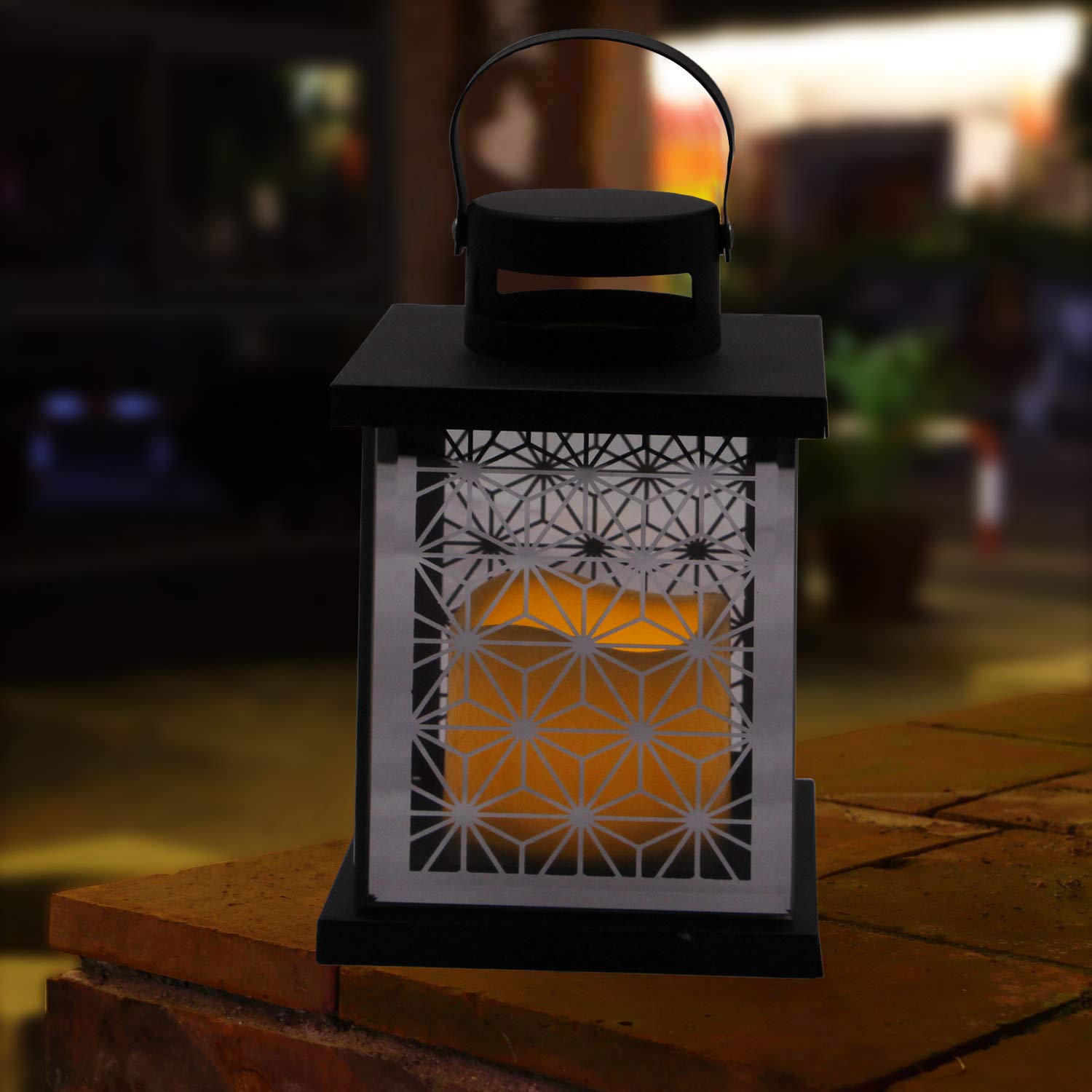 LEXTONKX2301 - Decorative Hanging Metal Light for Home Décor (Black)