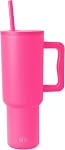 Simple Modern 40 oz Trek Tumbler with Handle and Straw | Insulated Stainless Steel Water Bottle Iced Coffee Cup Travel Mug | 40 oz | Raspberry Vibes