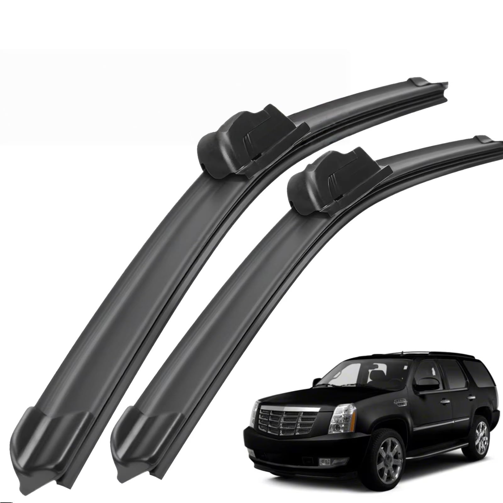 PAPEP Windscreen Wiper Blades for Cadillac Escalade 2009-2014 22"+22", Front Replacement Wipers OEM Quality Water Repellent Rubber Automotive Windshield