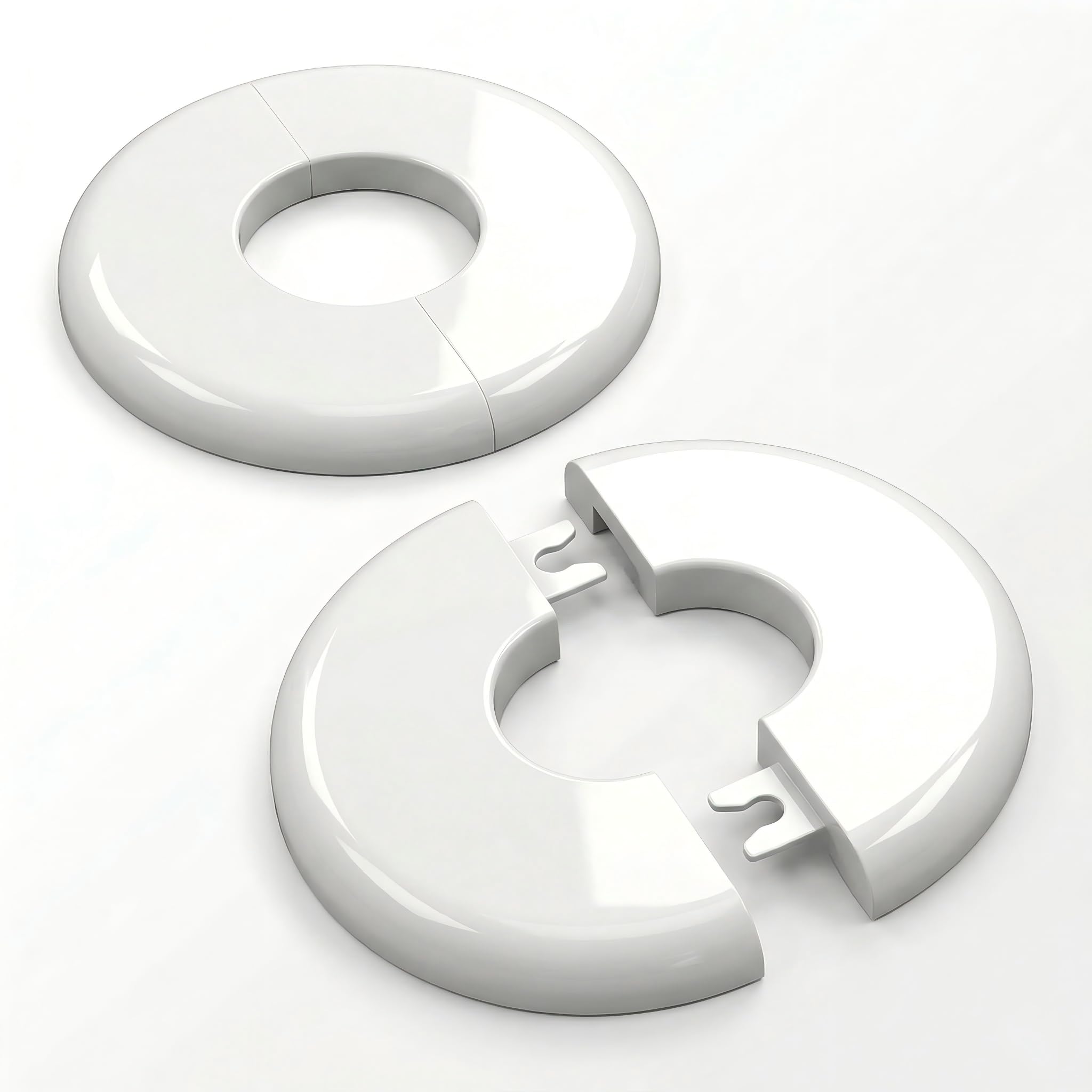 Pool Escutcheon Plates/Pool Ladder Cover Plate/Pool Trim Rings Fits for 1.9" Inner Within Diameter Tubing Pool Handrail&Pool Handrail Covers for