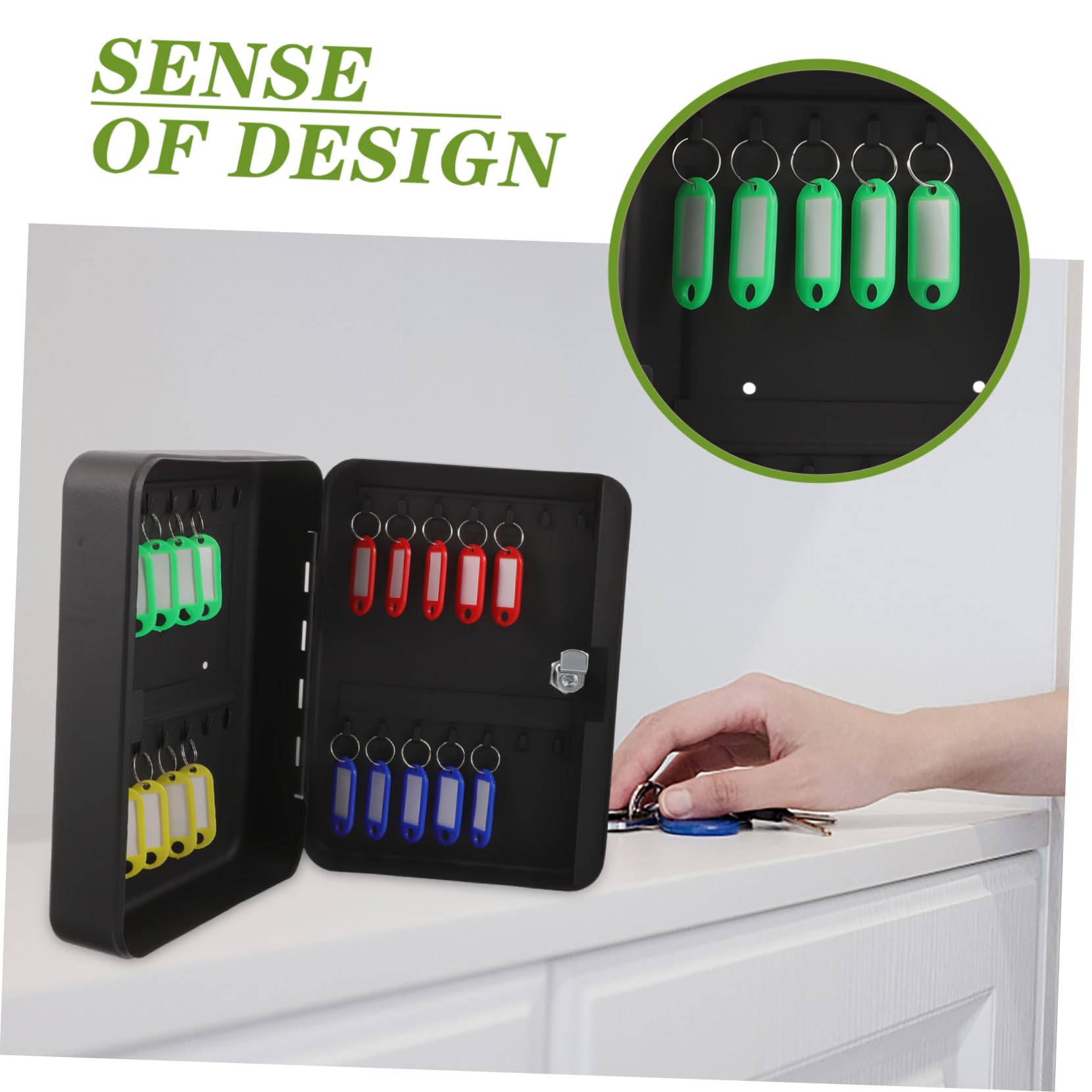 Caja de Llaves Cerradura de Seguridad de Organizador de Llaves para Pared Caja Resistente para Almacenamiento para Propietarios de Inmuebles y Gestión