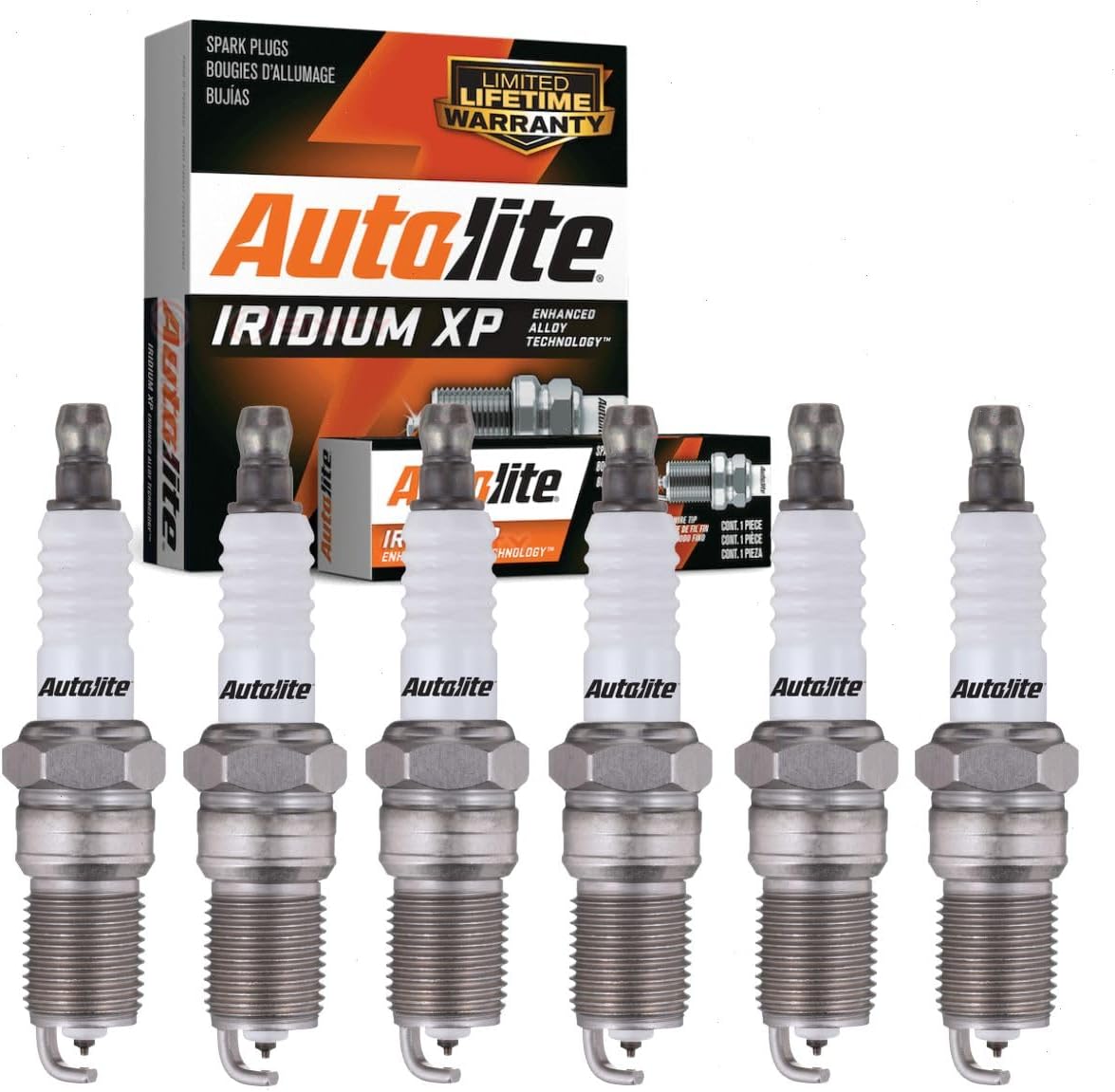 6 pc Autolite Iridium XP Spark Plugs compatible with Ford Explorer 4.0L V6 1997-2005