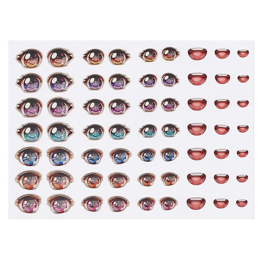 Amazon.com: PH PandaHall 63pcs 3D Resin Adhesive Eyes 3 Sizes