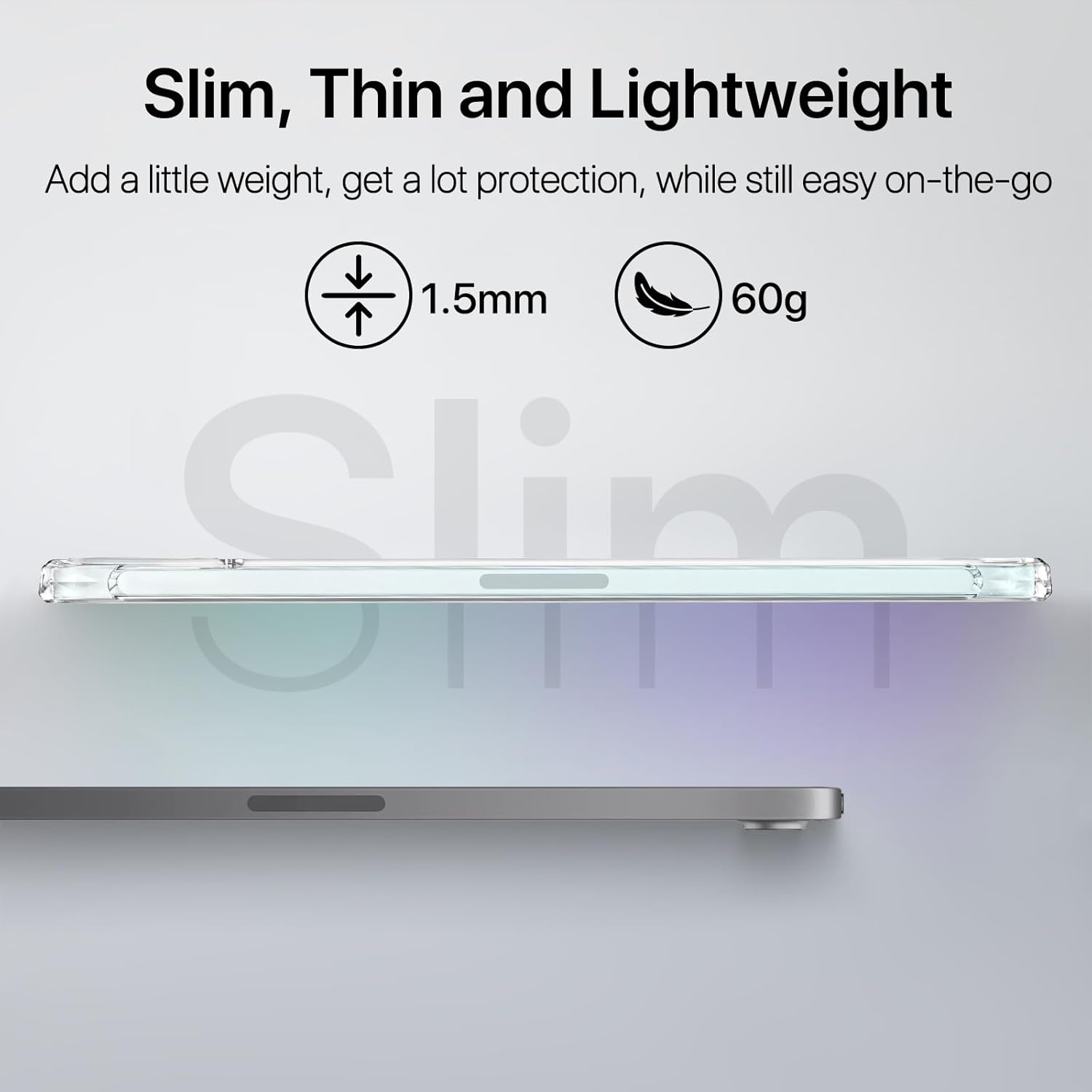 Case for iPad mini A17 Pro, iPad mini 6 case, Compatible with Magsafe, Clear Back with TPU Frame, Slim Lightweight Protective Case for 8.3“ iPad mini (Clear) - Image 5