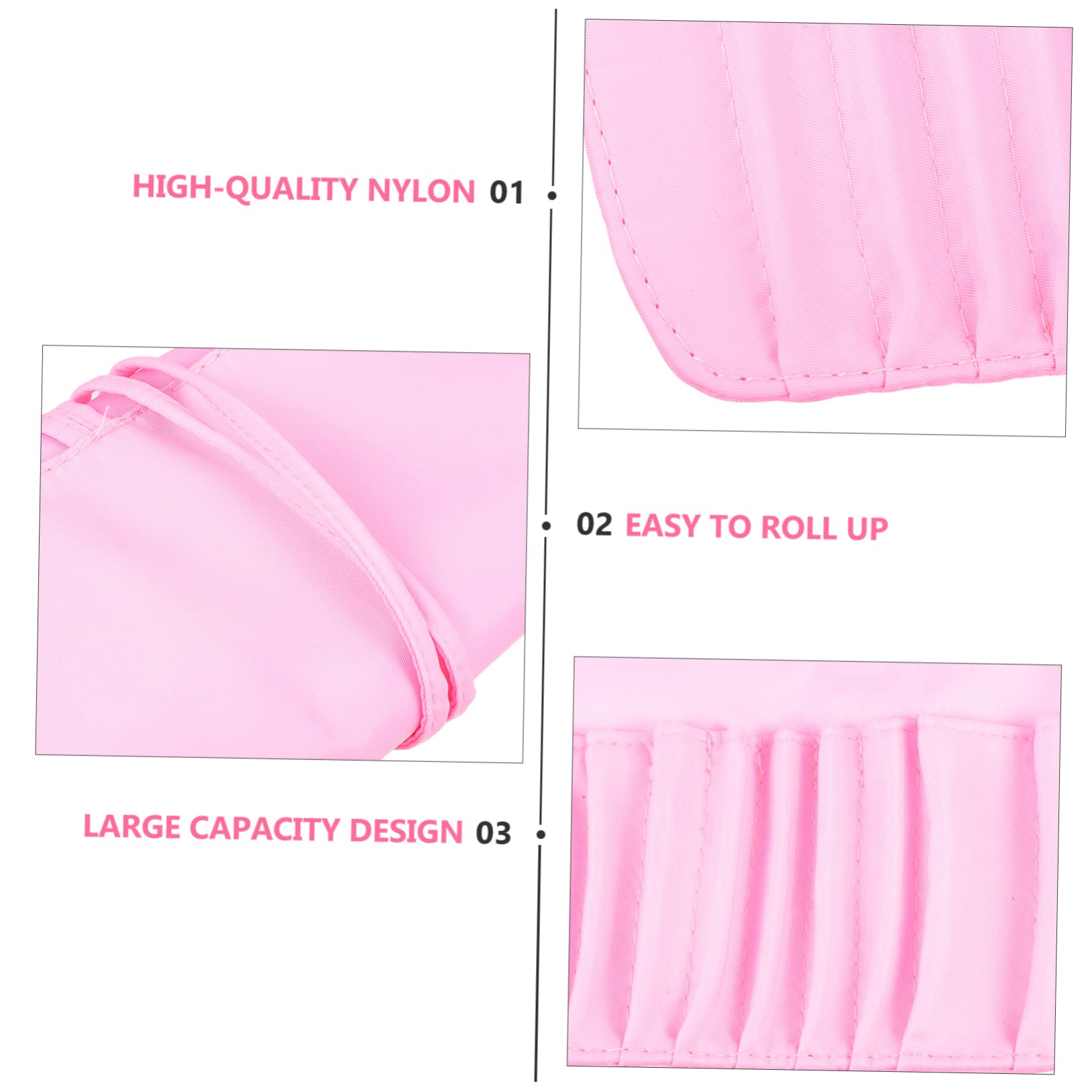 Didiseaon 3pezzi Organizer Per Pennelli Trucco Da Viaggio Borsa Cosmetica e Portatile Capacità Per Lip Gloss e Utensili Per Nail Art