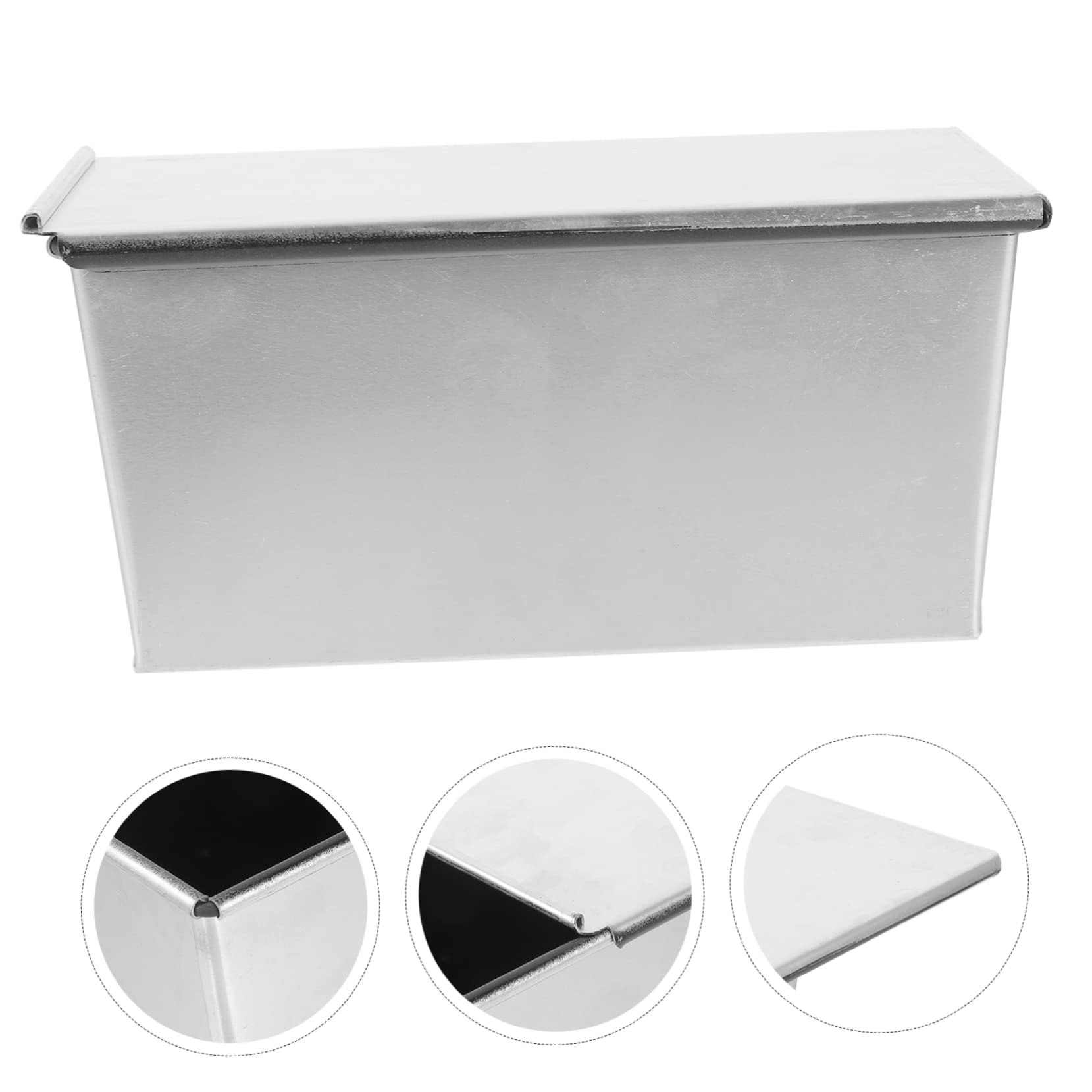 ULTECHNOVO Molde Para Pan Antiadherente De Aleación De Aluminio 500 Tapa Molde Metálico Para Pan Tostado Utensilio De Repostería Para Hornear Uso Doméstico