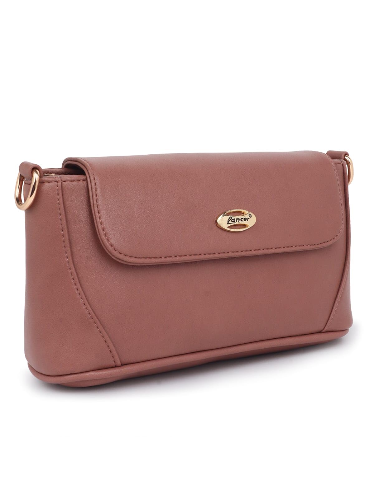 LANCER Womens Stylish Small PU Leather Lightweight Sling Crossbody Shoulder Bag, Portable Handbag Bag With Inner Padded Pocket & Adjustable Strap (Tan) (B0CZSC9NZS) Amazon Price History, Amazon Price Tracker