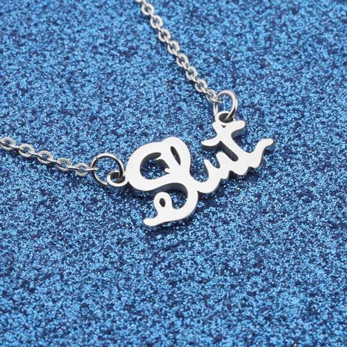 WUSUANED Smut Slut Necklace Slutty Wife Jewelry Spicy Lovers Gift Hotwife Gifts Naughty Valentine Gift Swear Words Gifts3