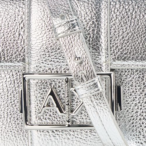 Armani Exchange Jodie Crossbody, Silver Filigree3