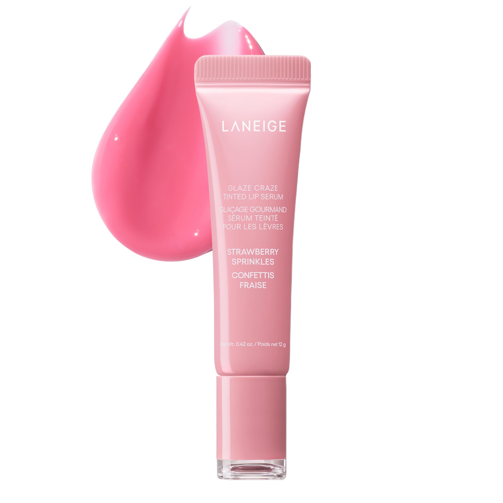 LANEIGEGlaze Craze Tinted Lip Serum: Hydrating Lip Serum for Glossy, Nourished Lips with Plumping Polypeptides
