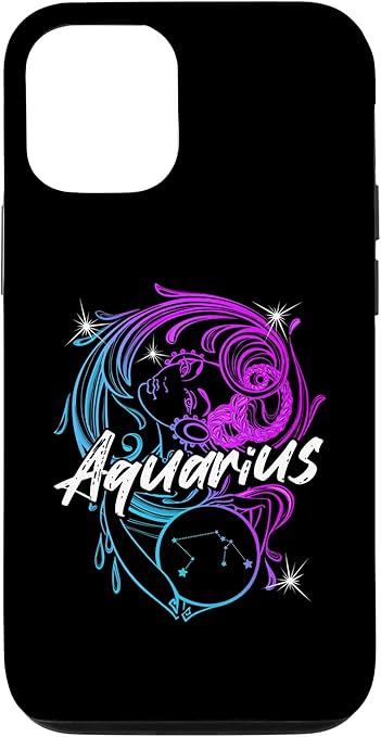 iPhone 14 Zodiac Sign Aquarius Beautiful Girl Born In February January Case