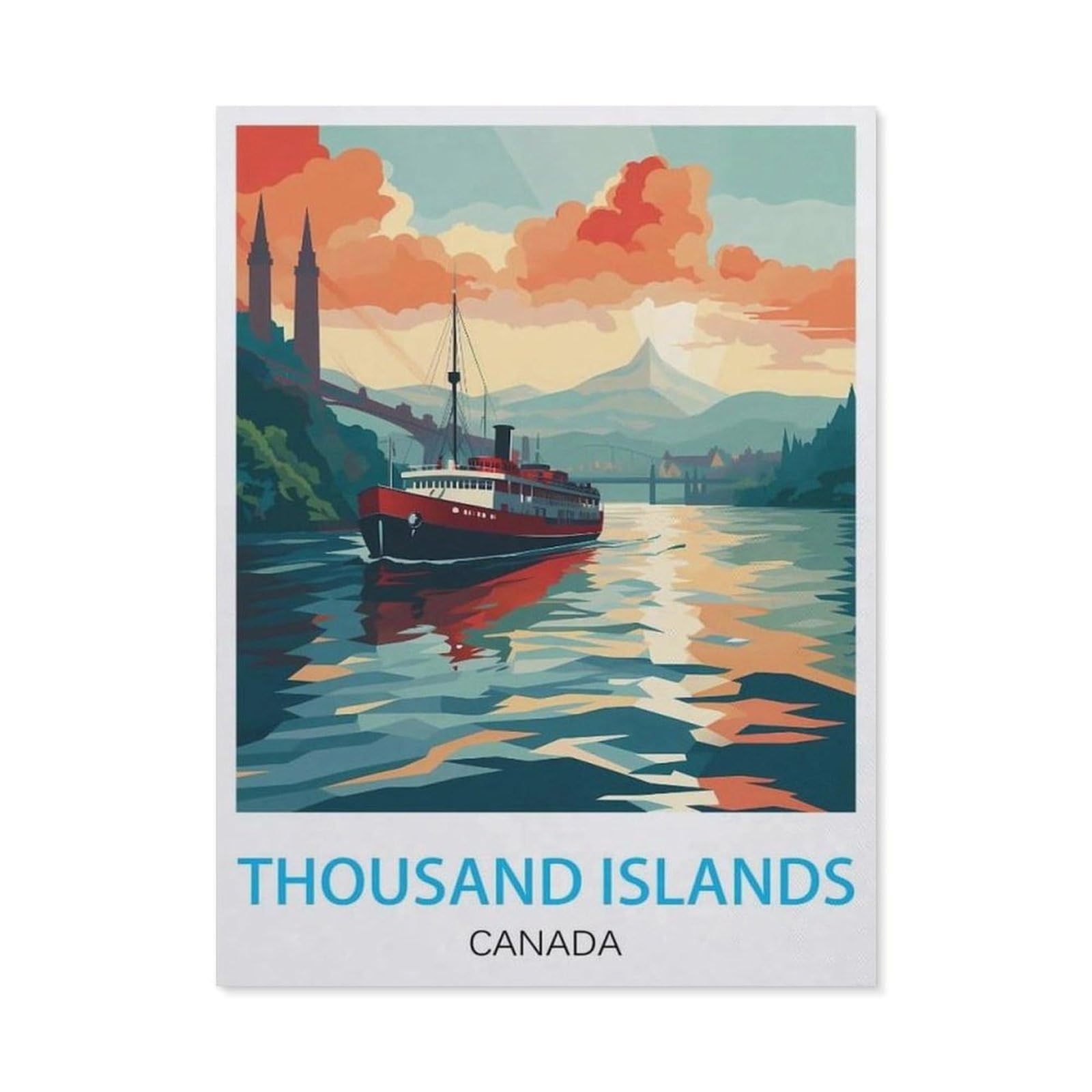 tin signs，Thousand Islands Canada(30x40cm）