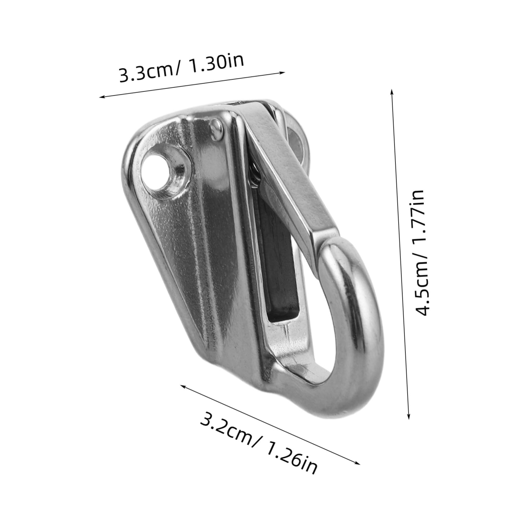 KOMBIUDA Industrial Grade Marine Hooks Stainless Steel Spring Clips for Easy Install Storage