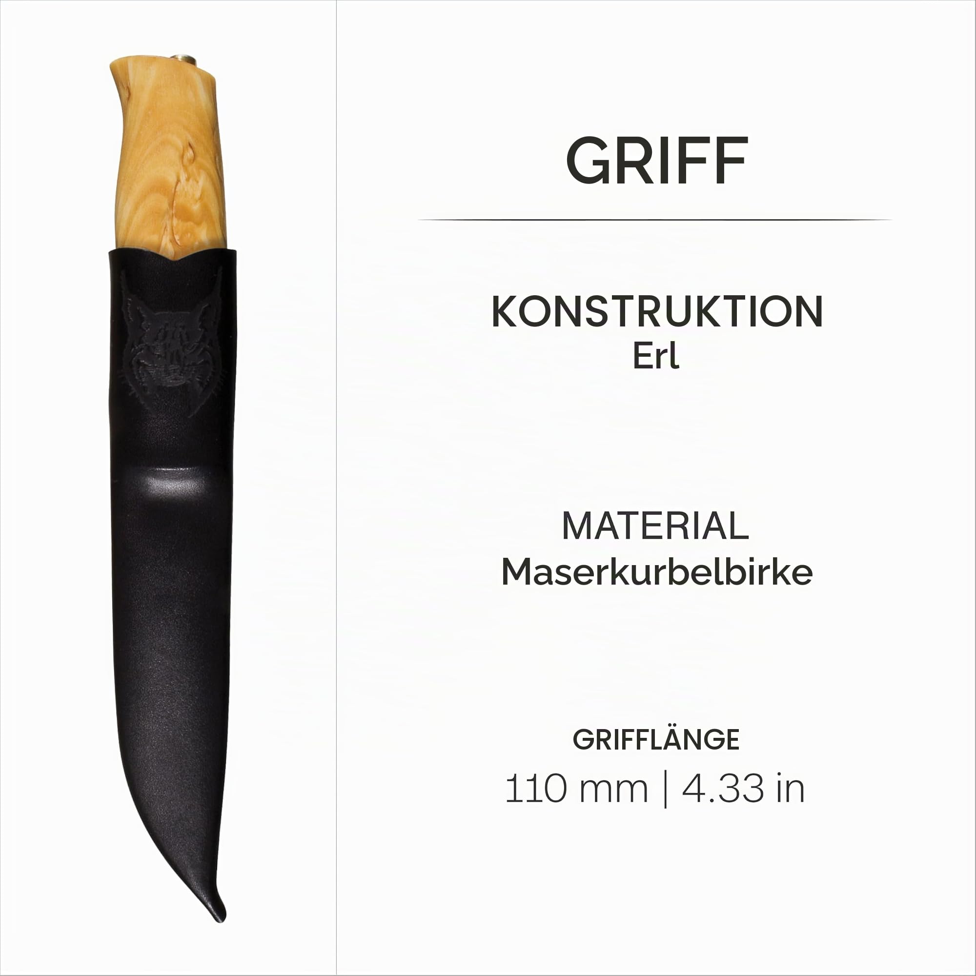 Helle Messer Helle Jagdmesser, Modell 44G Jagdmesser, Sandvik-Stahl, Birkenholz, Lederscheide 166113