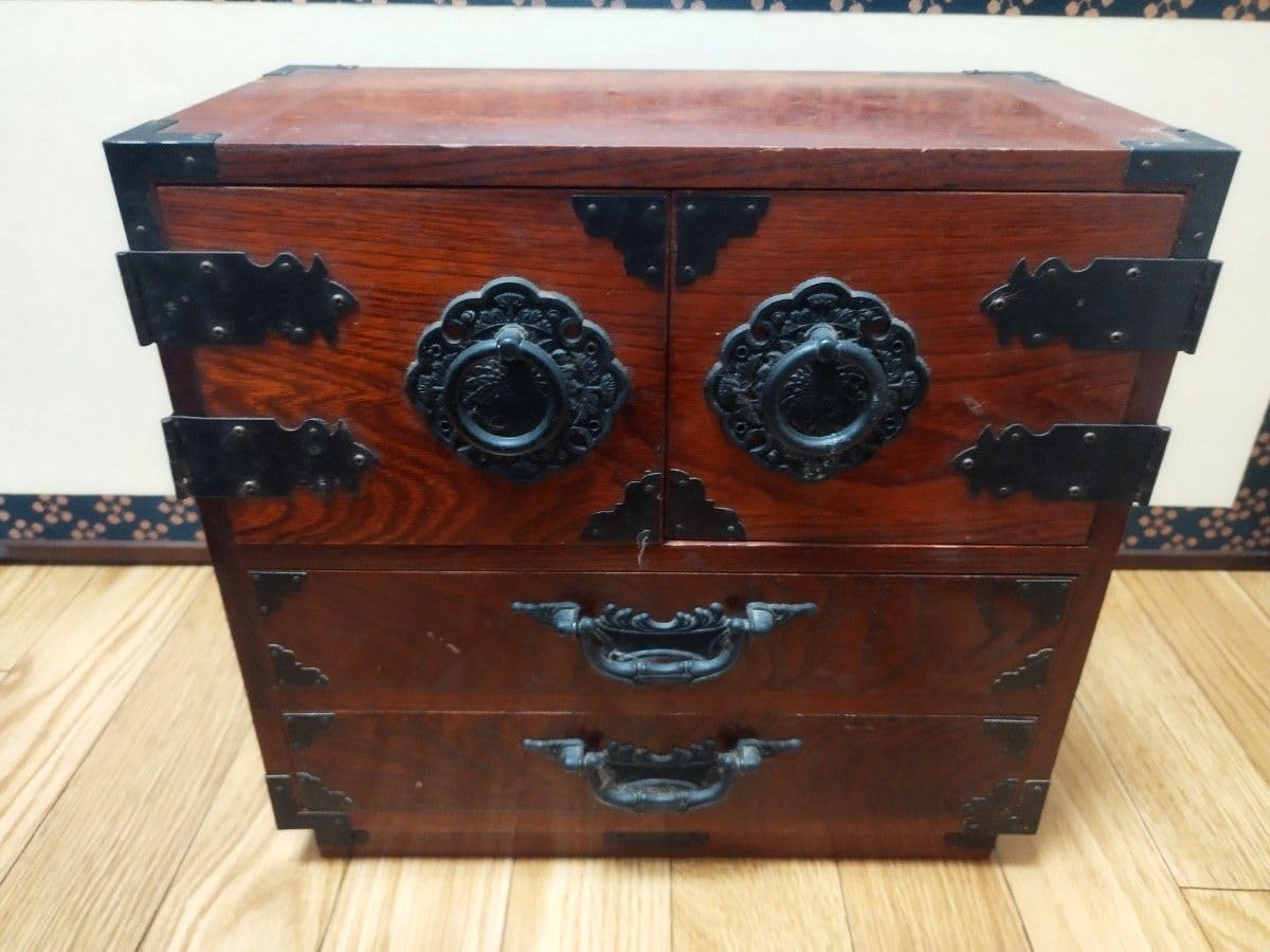 H19K3 欅材 からくり箪笥 H19K3 欅材 からくり箪笥