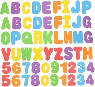 NAMOARLY 2 Conjuntos De Brinquedos Para Banheira De Bebê Eva Letras Em Inglês Brinquedos Para Hora Do Banho Alfabeto Brinquedos Para Educação Precoce Chuveiro Adesivos Com Letras