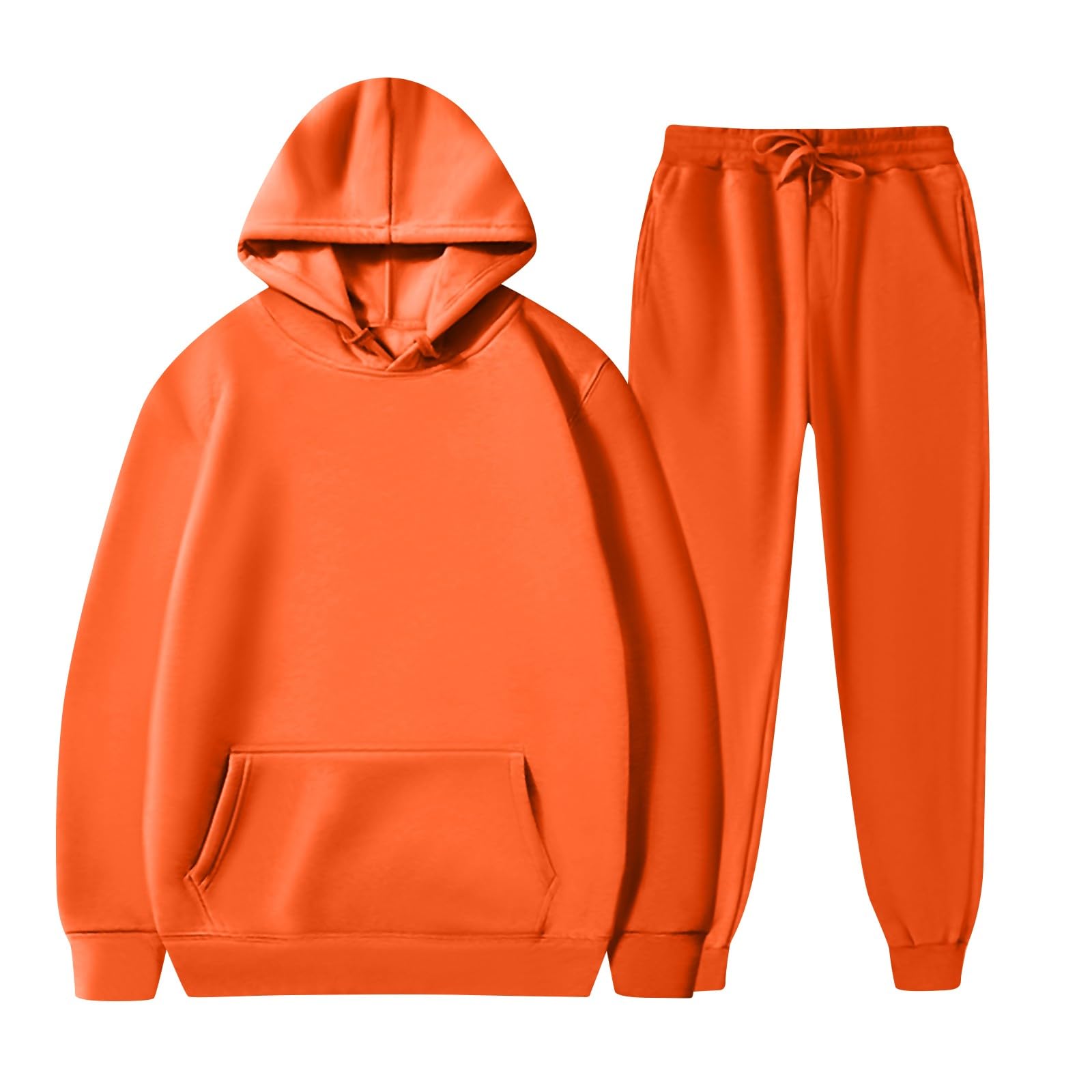 Ensemble Sport Jogging Femme Survetement Femme avec Poches Cordon de Serrage VêTements d'hiver à Capuche DéTente Chic Ensemble