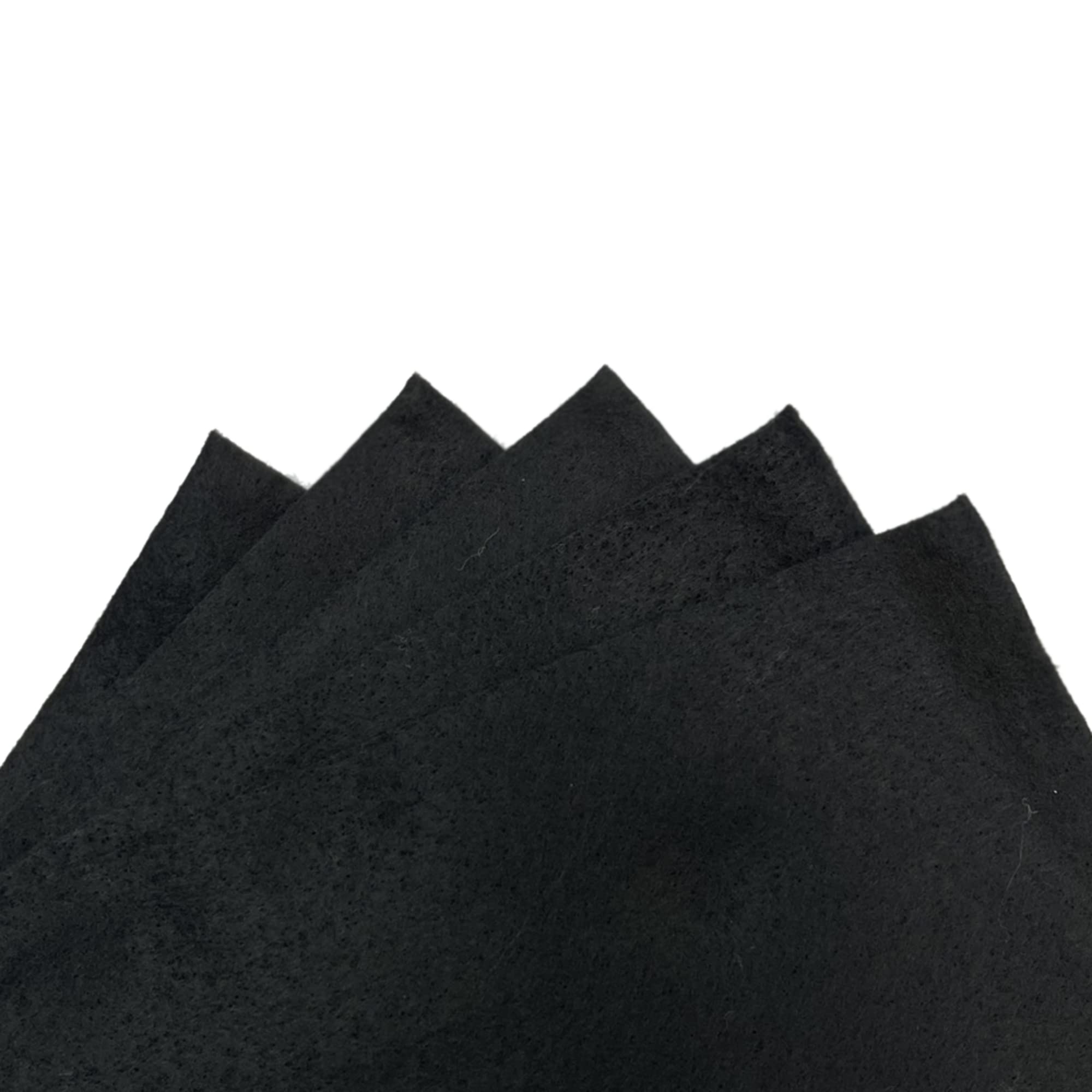 Felt Sheets, A4 Size, 5 Per Pack (Black)